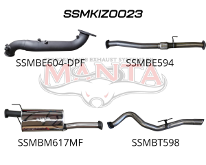 Isuzu D-Max 2020 ON 3.0L TURBO BACK WITHOUT CAT & WITH MUFFLER
