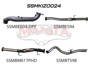 Isuzu D-Max 2020 ON 3.0L TURBO BACK WITHOUT CAT & WITH HOTDOG