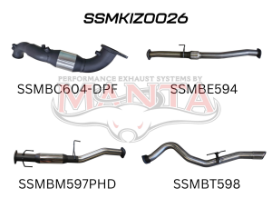 Isuzu D-Max Jan 2017 - 2020 3.0L TURBO BACK WITH CAT & HOTDOG