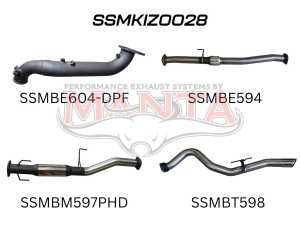 Isuzu D-Max Jan 2017 - 2020 3.0L TURBO BACK WITHOUT CAT & WITH HOTDOG