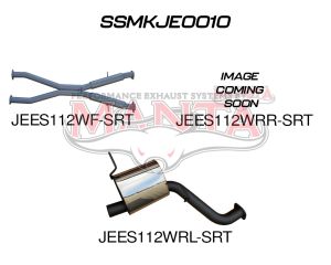 Jeep Grand Cherokee WK2 Trackhawk 6.2L V8 Twin 3in cat back exhaust system, with Black Quad tips