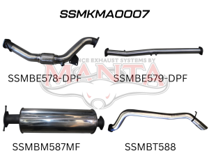 Mazda BT50  DPF 3.2L WITHOUT Cat, Muffler