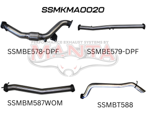 Mazda BT50  DPF 3.2L WITHOUT CAT & WITHOUT MUFFLER