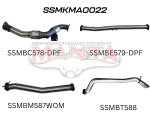 Mazda BT50 DPF 3.2L WITH CAT & WITHOUT MUFFLER