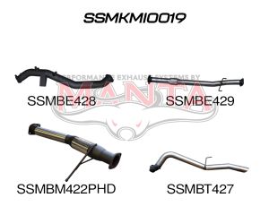 Mitsubishi TRITON MQ 3in TURBO BACK WO/Cat, Hotdog