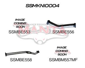 Nissan Navara D22 2.5L 3in Exhaust Without Cat, with Muffler