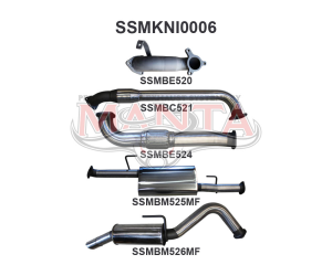 Nissan Navara D40 2.5L MAN 05 - 07 With Cat, R MUFF