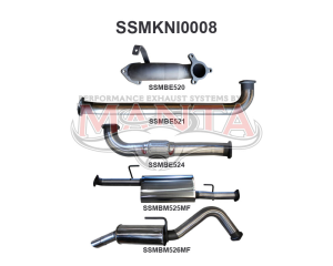 Nissan Navara D40 2.5L MAN 05 - 07 Without Cat R MUFF