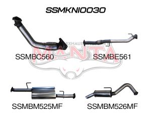 Nissan Navara D40 3.0L 550 V6 With Cat R Muffler