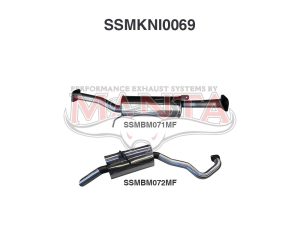 Nissan Patrol GU 4.5L 2.5in System Off E- Pipe Muffler & Muffler