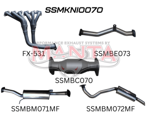 Nissan Patrol GU 4.8L Full System with Centre & Rear Muffler