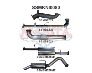 Nissan Navara D40 2.5L Auto THAI DPF & Cat Replacement With Rear Muffler