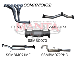 Nissan Patrol GU 4.8L Full System with Centre Muffler & Rear Hotdog
