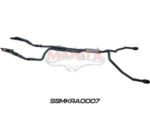 DT RAM1500 5.7L V8 3in Twin Full Exhaust, with Extractors and Cats, and 5in Black tips