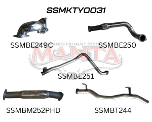 Toyota Landcruiser HDJ79 4.2L Ute 3in Turbo Back With Hotdog