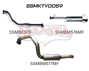 Toyota KDJ120, 150 Prado 3.0L D4D 3in With Cat