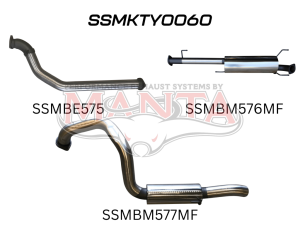 Toyota KDJ120, 150 Prado 3.0L D4D 3in, NO Cat