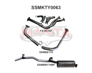 Toyota FZJ75 Landcruiser Extractors & 2.5in