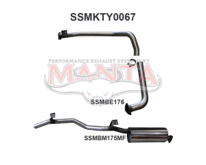 Toyota Landcruiser HZJ75, 78 2.5in off Extractors