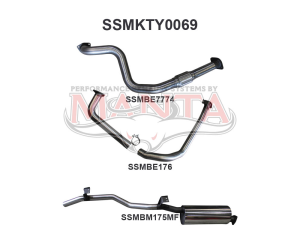 Toyota HZJ75, 78 Landcruiser 2.5in off Manifold