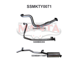 Toyota Landcruiser HZJ79 2.5in off Manifold