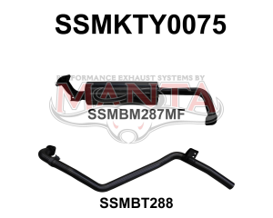 Toyota FZJ HZJ80 Landcruiser 2.5in off Extractors