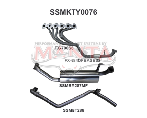 Toyota Landcruiser HZJ80 4.2L Extractors & 2.5in Full System