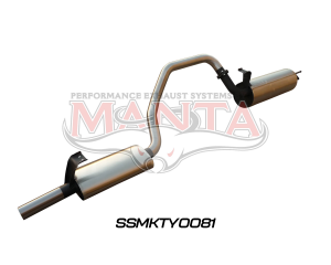 Toyota Landcruiser HZJ, FZJ105 2.5in off Extractors Muffler/Muffler