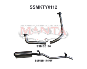 Toyota Landcruiser FZJ75, 78 2.5in off Extractors