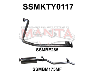 Toyota Landcruiser FZJ79 2.5in off Engine Pipe