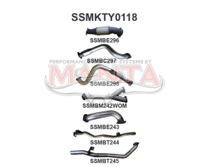 Toyota Landcruiser VDJ79 Single Cab Twin 3in WOM With Cat