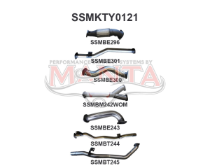 Toyota Landcruiser VDJ79 Dual Cab Twin 3in WOM No Cat