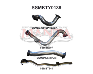 Toyota Landcruiser VDJ78 V8 Troop Carrier DPF Back 3in