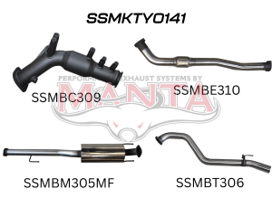 Toyota Hilux GUN126R 2.8L Turbo Back 3in Muffler With Cat
