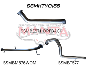 Toyota GDJ150 Prado 2.8L DPF Back 3in