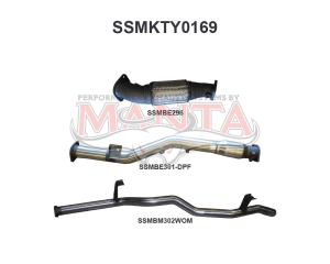 Toyota Landcruiser VDJ76 V8 Wagon 3in Without Cat, WOM DPF
