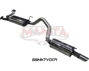 Toyota Landcruiser URJ202 2012 on 4.6L V8 CatBack 3in Including Single 3¼in SS Tip