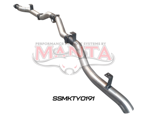 Toyota Landcruiser VDJ79 V8 4.5L TD, Ute 2016 To Current, 4in Single DPF Back Without Muffler