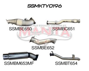 Toyota Landcruiser VDJ79 V8 4.5L TD, Dual Cab Ute 2012-2016, (Without DPF) 4in Single Turbo Back Wit