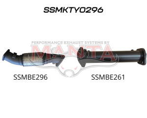 VDJ76/78/79 V8 3in NO CAT DPF REPLACEMENT - will suit all exhaust systems including factory