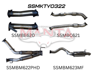 VDJ200 3in DUAL With Cat & Hotdog, 4in EXIT W / Rear MUFFLER