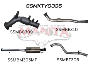 HILUX GUN125R 2.4L Turbo Back 3in Muffler With Cat