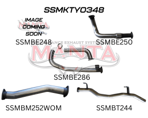 Toyota Landcruiser HZJ75, 78 3in Without Muffler to Suit DTS Turbo