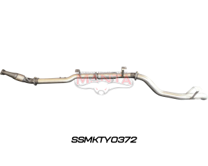 Toyota Landcruiser VDJ76 4.5L V8 Wagon (Without DPF), 4in Turbo Back without Cat & with Muffler